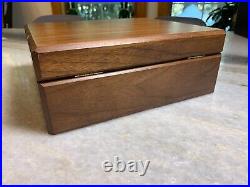 Vintage Solid Wood Wooden Havana Mist Humidor w Hygro Stat Hygrostat Humidistat