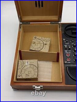 Vintage Spirit Of St. Louis Cigar Break Telephone Cedar Lined Humidor Barometer