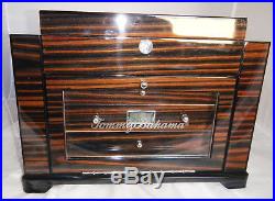 Vintage TOMMY BAHAMA Zebra Wood Black / 023 Cigar Humidor TH31401