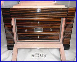 Vintage TOMMY BAHAMA Zebra Wood Black / 023 Cigar Humidor TH31401