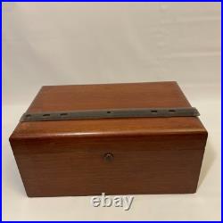 Vintage Tiffany & co New York Mahogany Cigar Humidor Box