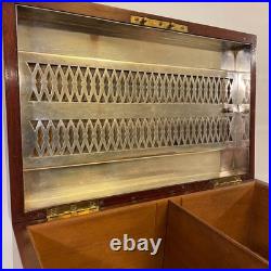 Vintage Tiffany & co New York Mahogany Cigar Humidor Box
