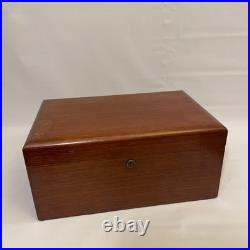 Vintage Tiffany & co New York Mahogany Cigar Humidor Box