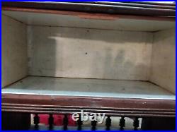 Vintage Tobacco Cabinet Smoke Stand Metal Inside Humidor Double Doors