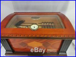 Vintage Tobacco Cigar Thompson Co 1915 Humidor Wood Beautiful M-732