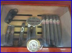 Vintage Tobacco Cigar Thompson Co 1915 Humidor Wood Beautiful M-732