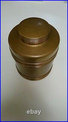 Vintage Tobacco Humidor Copper 4.5 Diameter 6 tall by Rumidor