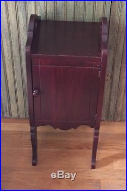 Vintage Tobacco Humidor Wood Stand 27 x 11 x 12 Copper Lined Carrying Handles