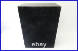 Vintage Used Wood Box Cigar Humidor Black Rectangular Chest Temperature Control