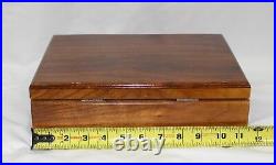 Vintage Walnut Cigar Humidor by Woodsmen Beautiful Made in USA 11.5 by 9 inch