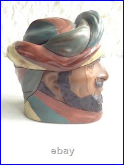 Vintage Weller Pottery Dickensware Turk Humidor Jar
