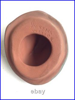 Vintage Weller Pottery Dickensware Turk Humidor Jar