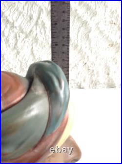 Vintage Weller Pottery Dickensware Turk Humidor Jar