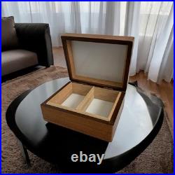 Vintage Wood Box Decatur Industries Humidor Box Walnut Wood Tobacco Storage Box