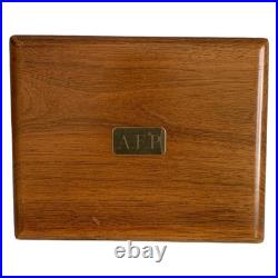 Vintage Wood Box Decatur Industries Humidor Box Walnut Wood Tobacco Storage Box