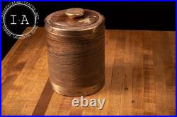 Vintage Wood Grain Humidor Canister