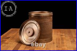 Vintage Wood Grain Humidor Canister