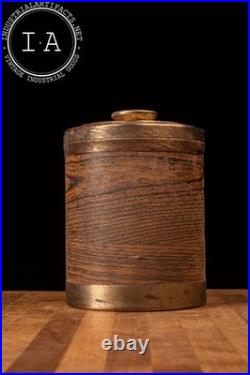 Vintage Wood Grain Humidor Canister