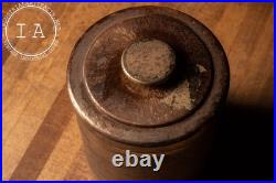 Vintage Wood Grain Humidor Canister