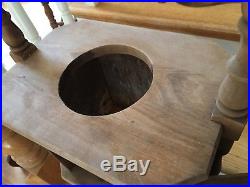 Vintage Wood Humidor Tobacco Smoking Stand Cabinet Table Deco Mid Century FreeSH