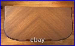 Vintage Wood Side Table withTobacco Humidor Cupboard Copper Foil Lined 24x22x12