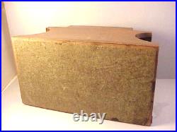 Vintage Wood Tobacco Humidor holds 6 pipes top embellishment is missing 10x5.5