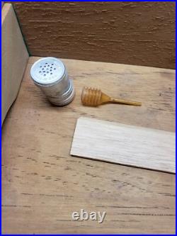 Vintage Wooden Cigar Humidor Box With Hygrometer And Key Lock