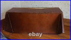 Vintage Wooden Cigar Tobacco Humidor Luxury Large Storage Box Angled Lock key