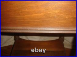 Vintage Wooden Tobacco Humidor Cabinet Copper Lined 29x15x12.5
