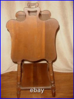 Vintage Wooden Tobacco Humidor Cabinet Copper Lined 29x15x12.5