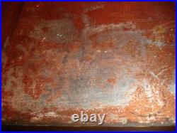 Vintage Wooden Tobacco Humidor Cabinet Copper Lined 29x15x12.5