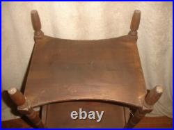 Vintage Wooden Tobacco Humidor Cabinet Copper Lined 29x15x12.5