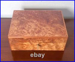 Vintage Zino Davidoff Birdseye Maple Burl Wood Humidor