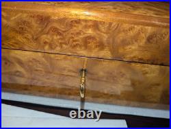 Vintage Zino Davidoff Birdseye Maple Burl Wood Humidor