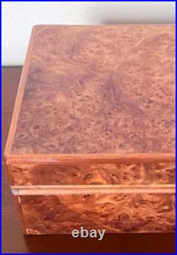 Vintage Zino Davidoff Birdseye Maple Burl Wood Humidor