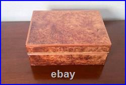 Vintage Zino Davidoff Birdseye Maple Burl Wood Humidor