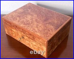 Vintage Zino Davidoff Birdseye Maple Burl Wood Humidor