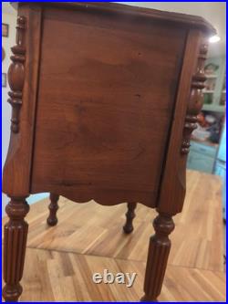 Vintage antique Art Deco wood cigar smoking Table humidor Stand chest