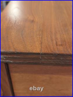 Vintage antique Art Deco wood cigar smoking Table humidor Stand chest