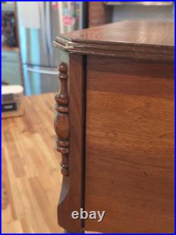Vintage antique Art Deco wood cigar smoking Table humidor Stand chest