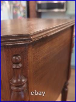 Vintage antique Art Deco wood cigar smoking Table humidor Stand chest