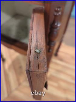 Vintage antique Art Deco wood cigar smoking Table humidor Stand chest