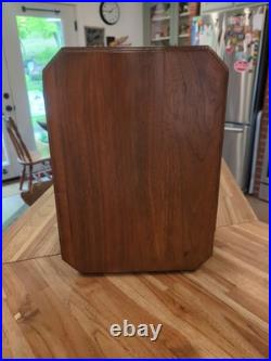 Vintage antique Art Deco wood cigar smoking Table humidor Stand chest