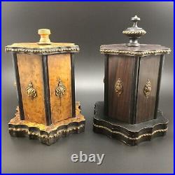 Vintage cigar carousels from France, 19 century, 2 items in lot, not a humidor