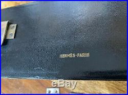Vintage leather necessaire de voyage by hermes paris cigar humidor case for car