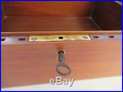 Vintage wooden Humidor Dunhill Paris Cigar box case with key