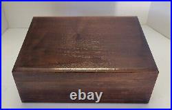 Vintage wooden cigar box humidor