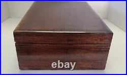 Vintage wooden cigar box humidor