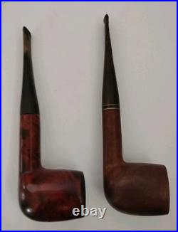 Vtg Alfred Dunhill Wooden Humidor & Pipe Holder With2 Pipes Filters Tool & Stem