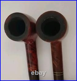 Vtg Alfred Dunhill Wooden Humidor & Pipe Holder With2 Pipes Filters Tool & Stem